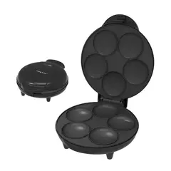 GENERICO - Máquina para Mini Pancakes y Arepas Sokany 7 Puestos Negra