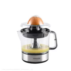 SOKANY - Exprimidor 45W Jarra 700ml Negro Zumos Cítricos