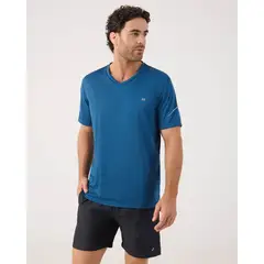 PATPRIMO - Camiseta Unicolor Deportiva  Para Hombre Azul