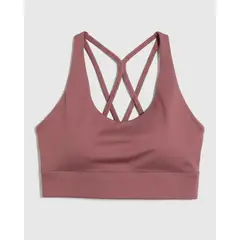 PATPRIMO - Top Deportivo De Alto Soporte  Para Mujer Café