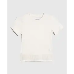 PATPRIMO - Camiseta Infantil Niña Manga Corta Crema #86090337