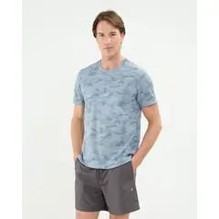PATPRIMO - Camiseta Para Hombre Manga Corta Azul #44090907