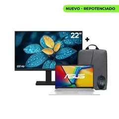 ASUS - PORTATIL VIVOBOOK X1504VA CORE I5 1334U- 24GB RAM - 512GB SSD - 15.6” FHD + MONITOR 22” 120HZ