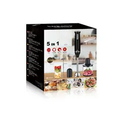 GENERICO - Licuadora De Mano Sokany 800w Batidora De Inmersión 5 En 1 Negro