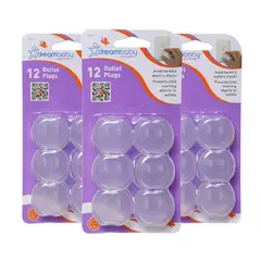 DREAM BABY - Set X3 Protectores Enchufes x12 Seguridad Bebé Dreambaby