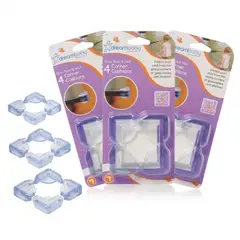 DREAM BABY - Set X3 Protectores de Esquinas Mesa de Cristal x4 Dreambaby