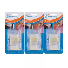 DREAM BABY - Set X3 Protectores de Esquinas Mesa de Madera x4 Dreambaby