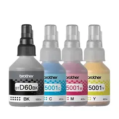 BROTHER - KIT de tinta BTD60BK -BT5001CMY 4 TINTAS