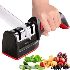 TECNOHOGAR JS - Afilador De Cuchillos Pro Multifuncional Mango Ergonómico