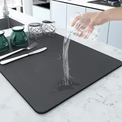 GENERICO - Tapete Absorbente Cocina Hogar Antideslizante Loza Secado