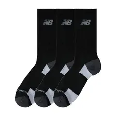 NEW BALANCE - Medias Deportivas Original Crew 3-P Negro Unisex
