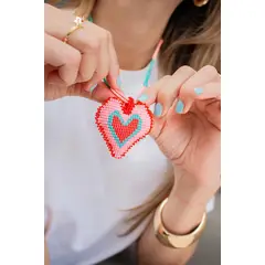 FLORIPONDIA - Collar Corazon Menta