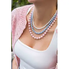 FLORIPONDIA - Collar Rosa Azul