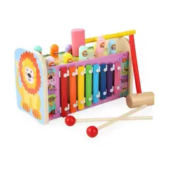 GENERICO - Juego de Golpeo con Marimba de Madera Infantil