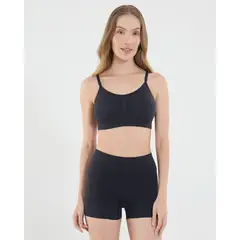 OSTU - Top Para Mujer Seamless Con Marca Color Negro #40220400