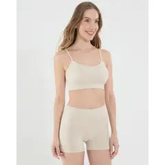 OSTU - Top Para Mujer Seamless Con Marca Color Beige #40220399
