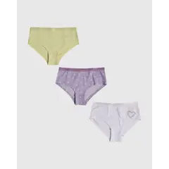 OSTU - Ropa Interior De Niña Marca En Color Pack X3 90180054
