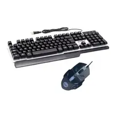 TECNOHOGAR JS - Combo Gamer Teclado y Mouse Weibo WB550 Retroiluminados CABLE PUERTO USB
