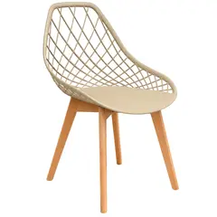 GENERICO - Silla De Diseño Moderno Con Máximo Confort y Patas De Madera Para Renovar Tu Comedor y Estilo Unico