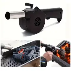 GENERICO - Ventilador Manual Para Parrilla Bbq Carbon Asados Portable