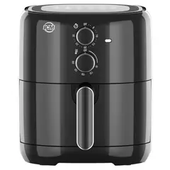 ICM - Freidora De Aire 4.2L 1500W Manual AF42B Negra Con Control De Temperatura