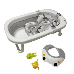 GENERICO - Bañera Plegable Con Sensor De Temperatura Malla Para Bebe
