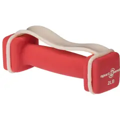 SPORTFITNESS - Par mancuernas Neopreno/Hierro tipo A - 2 lbs - Rosado