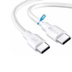 1HORA - Cable Tipo c - Tipo c Blanco