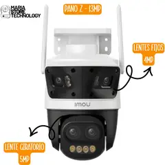 IMOU - Camara WIFI Pano Z, triple lente, para exteriores, giratoria.