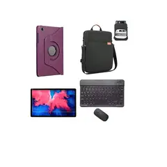 GENERICO - Estuche 360 Para Tablet + Teclado + Mouse + Bolso + vidrio para lenovo m11