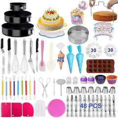 GENERAL - Kit Repostero Pastelero Decoración Pasteles Puntas 467 PIezas