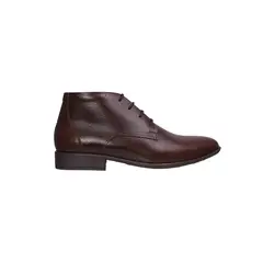GENERICO - Botín Para Hombre Casual Cuero Amarrar