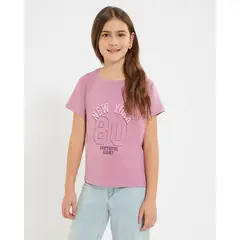 OSTU - Camiseta Infantil Niña Manga Corta Rosado #90090295