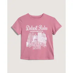 OSTU - Camiseta para Niña marca color Rosa en Poliéster #9009