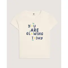 OSTU - Camiseta Infantil Niña Manga Corta Amarillo #90098208