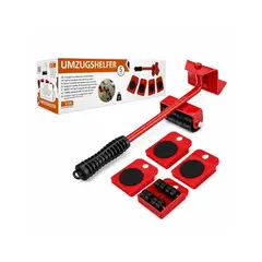 GENERICO - Kit Palanca Levantadora de Muebles con 4 Bases Deslizantes