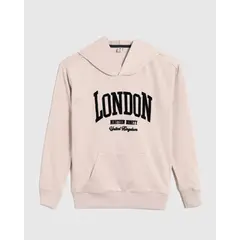 OSTU - Buzo Infantil Niño Hoodie Marca Color Beige #80060177