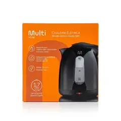 MULTILASER - Hervidor Eléctrico Multiláser De 1,7 Litros Be023, Base Extraible