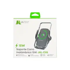 JALTECH - Soporte de celular para carro Inalambrico 15W