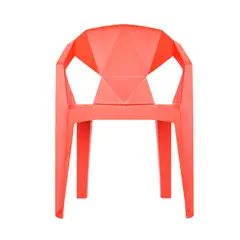 GENERICO - Idea Desk - Silla Open Rojo Apilable Resistente para Uso Institucional