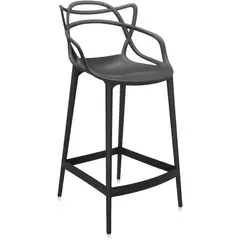 GENERICO - Idea Desk - Silla Nudos Barra Negro Resistente para Interior y Exterior