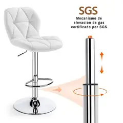 GENERICO - Idea Desk - Silla Poose Barra Negro Ajustable con Base Cromada Ergonómica