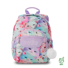 TOTTO - Morral Mochila Escolar Porta Tablet Tempera Niña