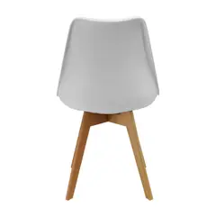 GENERICO - Idea Desk - SILLA TORONTO TAPIZADA Blanco Diseño Ergonómico para Oficina y Espera