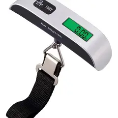 GENERICO - Báscula Balanza Pesa Equipaje Maleta Portátil 50 Kg
