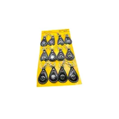 MAZUGI - Llavero AutoLux Negro Cuero Premium con Emblema X12