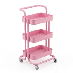 GENERICO - Carrito Organizador Multiusos 3 Niveles Con Ruedas De Metal