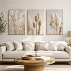 HOMUS - TRIPTICO FLOTADO ESTILO BOHO NATURAL