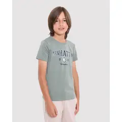OSTU - Camiseta Infantil Niño Manga Corta Verde #80090277