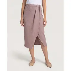 OSTU - Falda Para Mujer Medio Marca Color Café #40147975